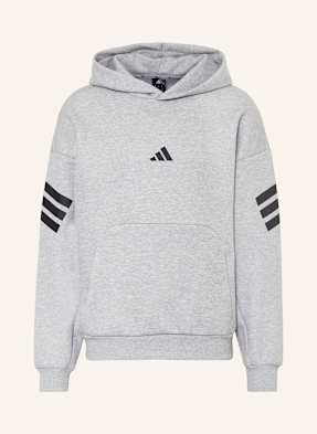 Adidas Mikina S Kapucí šedá