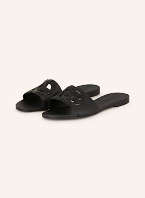 Dolce & Gabbana Pantoletten schwarz