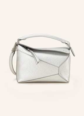 Loewe Umhängetasche Puzzle Edge Small silber