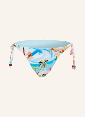 Seafolly Trojúhelníkové Bikinové Kalhotky South Pacific tyrkysová / světle zelená / oranžová