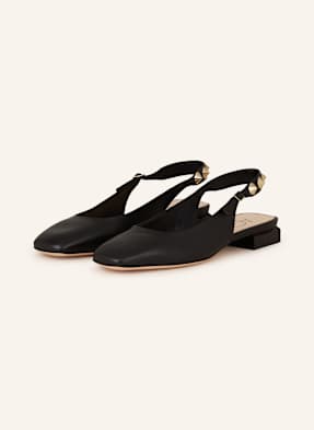 Agl Slingpumps S Otevřenou Patou Angi S Nýty černá
