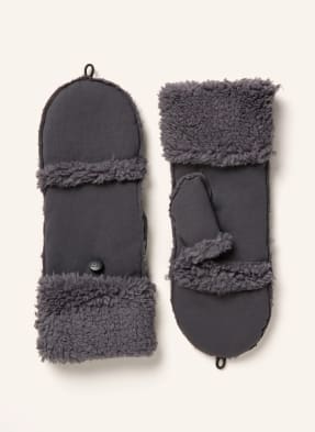 UGG Rękawiczki jednopalcowe ze sztucznym futrem