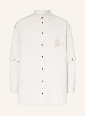 Off-White Overshirt mit abnehmbaren Ärmeln