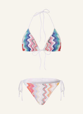 MISSONI Triangle bikini with glitter thread