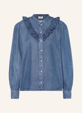 Levi's® Blouse CARINNA in denim look with ruffles