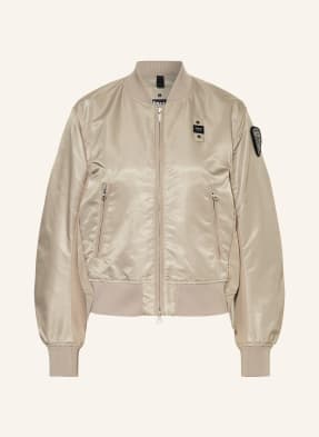 Blauer Bomber jacket in mixed materials