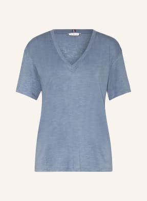 TOMMY HILFIGER T-shirt with linen