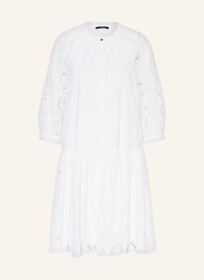 JOOP! Dress with 3/4 sleeves in broderie anglaise