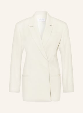 Calvin Klein Long blazer with linen