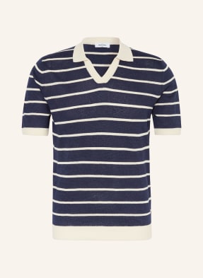GRAN SASSO Jersey polo shirt with linen