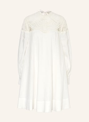 RIANI Linen dress with lace