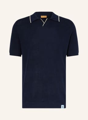 MOS MOSH Gallery Knitted polo shirt MMGJUSTIN with linen