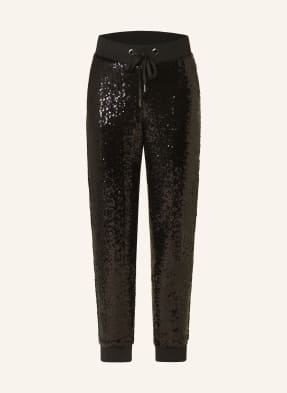 monari Jogger style pants with sequins