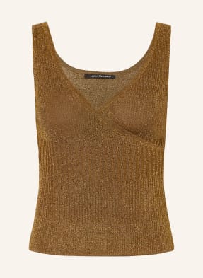 LUISA CERANO Knit top with glitter thread
