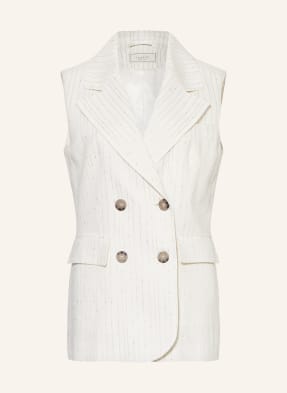PESERICO Blazer vest made of linen