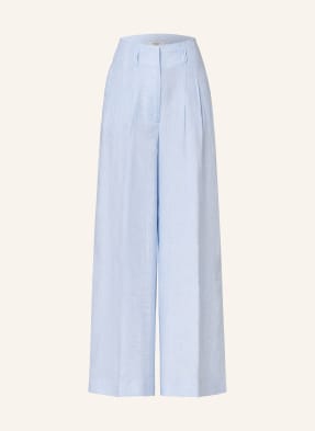 PESERICO Wide leg trousers made of linen