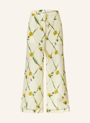 BURBERRY Wide leg trousers made of silk