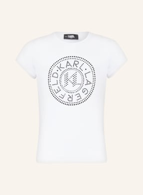 KARL LAGERFELD KIDS T-Shirt mit Schmucksteinen