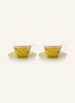 PIP studio Set of 2 coffee cups JOLIE with saucers