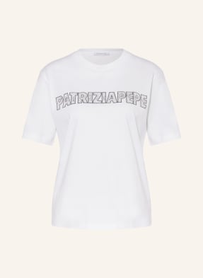PATRIZIA PEPE T-Shirt mit Schmucksteinen