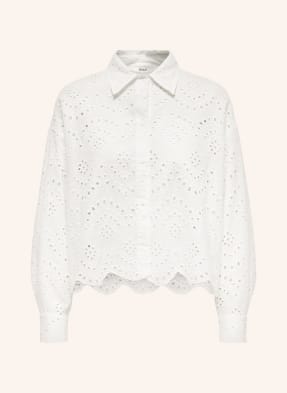 ONLY Shirt blouse with broderie anglaise