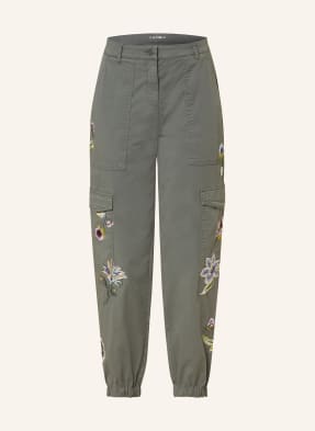 CAMBIO Cargo pants KARO with embroidery
