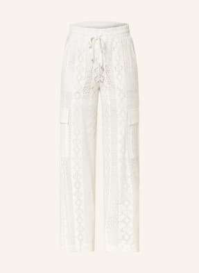CAMBIO Cargo pants CLARA in broderie anglaise