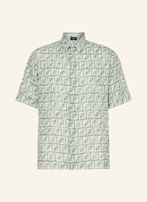 FENDI Short sleeve shirt comfort fit in linen