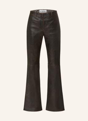 LOEWE Bootcut trousers made of leather