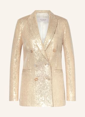 PESERICO Long blazer with sequins