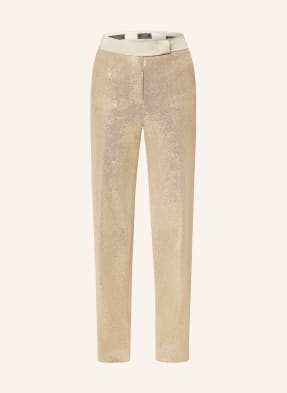 PESERICO Trousers with sequins