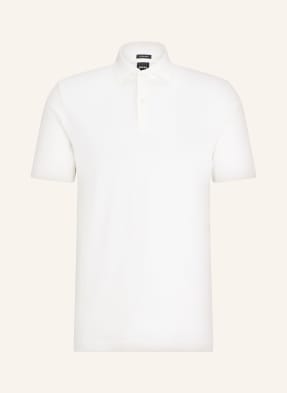 BOSS Koszulka polo z piki PRESS regular fit z dodatkiem lnu