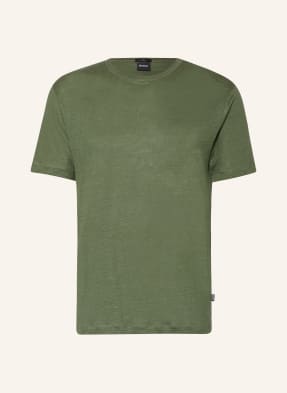 BOSS T-Shirt TIBURT aus Leinen