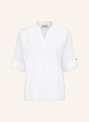 CARTOON Shirt blouse with 3/4 sleeves and broderie anglaise