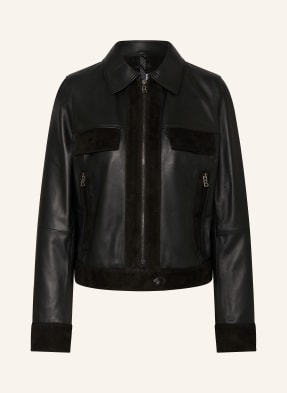 BOGNER Leather jacket ALEXIA in mixed materials