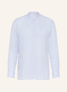 BALDESSARINI Linen shirt regular fit with stand-up collar