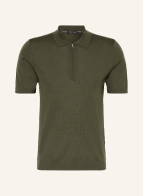 MAERZ MUENCHEN Knitted polo shirt made of merino wool