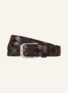 VENETA CINTURE Braided belt made of leather