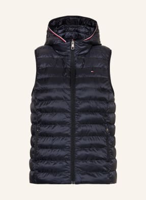 TOMMY HILFIGER Quilted vest with removable hood