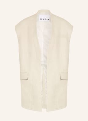 REMAIN Oversized vest made of linen