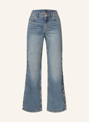 maje Straight Jeans mit Schmuckperlen