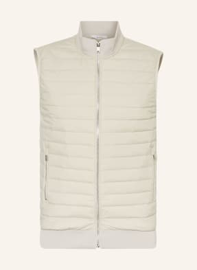 REISS Quilted vest PLUTO in mixed materials