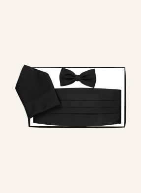 WILVORST Set: Cummerbund, pocket square and bow tie
