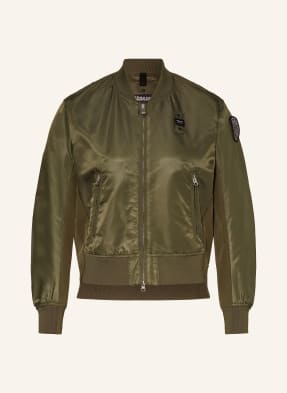 Blauer Bomber jacket in mixed materials