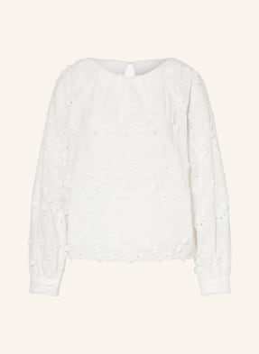 Y.A.S. Shirt blouse with broderie anglaise