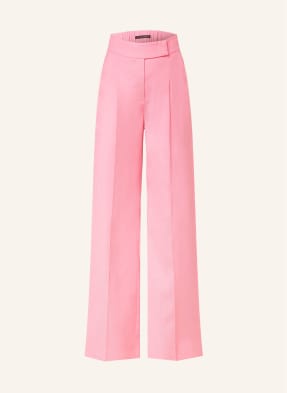 LUISA CERANO Wide leg trousers with linen