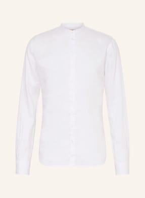 Q1 Manufaktur Linen shirt slim relaxed fit with stand-up collar