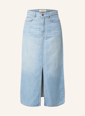 WEEKEND MaxMara Denim skirt GELADA with linen