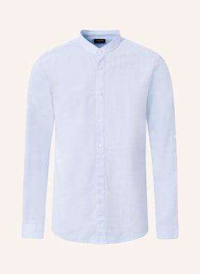 STRELLSON Shirt CONELL comfort fit with linen and stand-up collar