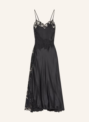 ULLA JOHNSON Satin dress LUCIENNE with lace